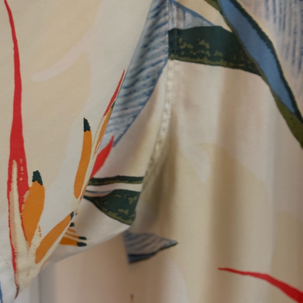 Guy Harvey Hawaiian Floral 100% Silk Shirt XL Luxury Resort/Ralph Lauren Vibes - Picture 6 of 8
